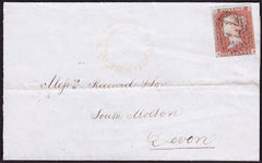 38327 - STOGUMBER UDC (under Taunton)/PLATE 85 (KK). 1849 large part wra...