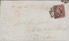 40757 - LONDON MALTESE CROSS ON COVER/PL.30(HL)(SG8). Wrapper