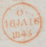 40757 - LONDON MALTESE CROSS ON COVER/PL.30(HL)(SG8). Wrapper