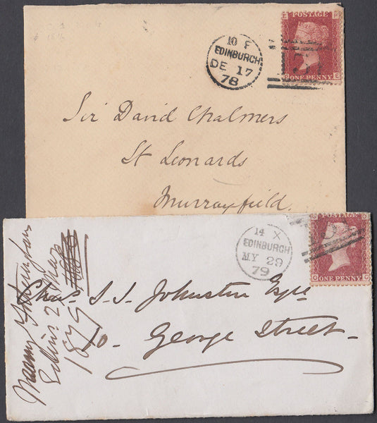 40915 - EDINBURGH DOTTED CIRCLE Type C1/PL. 1878 envelope ...