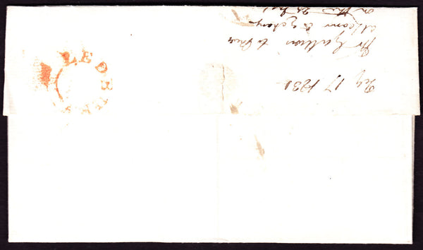 41066 - 1831 HEREFORDSHIRE/'LEDBURY' UDC (HF 244). Wrapper to Ludlow wit...