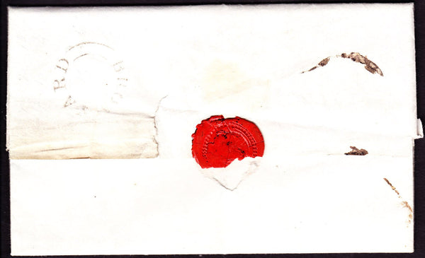 41108 - 'BROMYARD' UDC IN BLACK (HF 52). 1837 letter to Du...