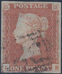41671 - PL.84(LB)(SG8). A good used 1848 1d plate 84 lette...