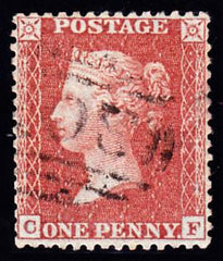 43256 - Pl.17 (CF)(SPEC C6). A good used 1855 Die 2 pl. 17