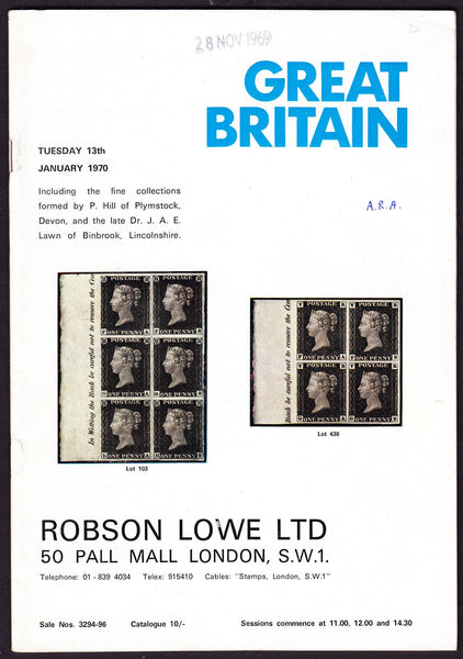 43948 - ROBSON LOWE GREAT BRITAIN SPECIALISED 1970 13th Ja...