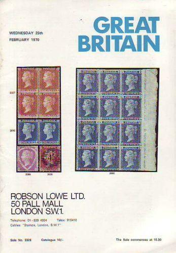 43950 - ROBSON LOWE GREAT BRITAIN SPECIALISED 1970 25th Fe...