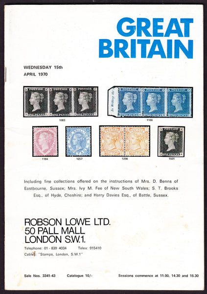 43951 - ROBSON LOWE GREAT BRITAIN SPECIALISED 1970 15th Ap...