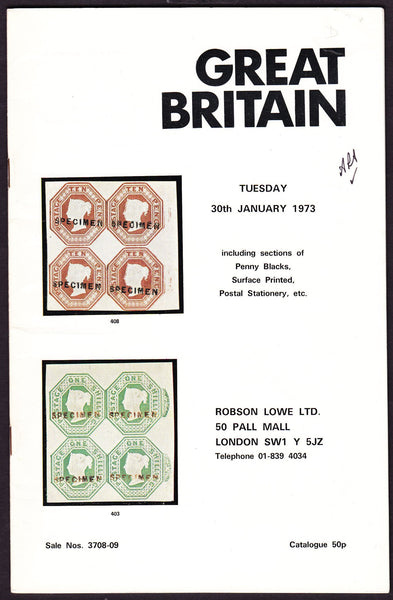 43963 - ROBSON LOWE GREAT BRITAIN SPECIALISED 1973 30th Ja...