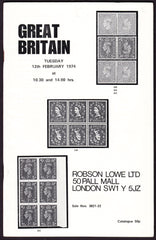 43969 - ROBSON LOWE GREAT BRITAIN SPECIALISED 1974 12th Fe...