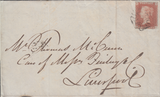 46400 - 1842 GREENOCK DISTINCTIVE MALTESE CROSS ON COVER (SPEC. B1th)/PL.23(QF)(SG8).