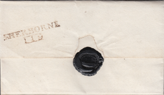 48063 - DORSET/'SHERBORNE 119' MILEAGE MARK (DT515). Undated letter Sherborne to Dorchester wit...