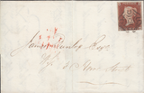 48981 - 1843 EDINBURGH MALTESE CROSS ON COVER (SPEC. B1ty)/PL.25 (TJ)(SG8).