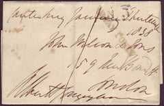 49386 - 1838 KENT/FREE FRANK. Wrapper Canterbury to London da...