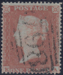 50952 - Pl. 167 (KA)(SG17). Good used 1854 Die 1 1d pl.167 S.C.16 (SG17) lettered KA