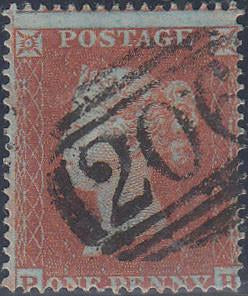 50965 - Pl. 179(RH)(SG17). Good used 1854 Die 1 pl. 179 S.C.16 (SG17) letter...