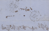 51362 - 1856 LETTER MANCHESTER TO BRISTOL WITH INITIALS FROM 14 INSPECTORS/POSTA...