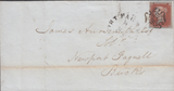 51589 - Pl.30(NB)(SG8) ON COVER. 1843 wrapper London to Newport Pag...