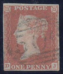 51778 - Pl.89 (DJ)(SG8). 1849 1d pl. 89 lettered DJ, a goo...
