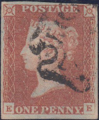 51807 - 1842 1D PL. 23(EE)(SG8). Good to fine use...