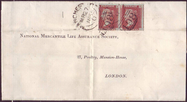 51826 - Pl.1 (NC ND)(SG21). 1855 large part wrapper Manche...