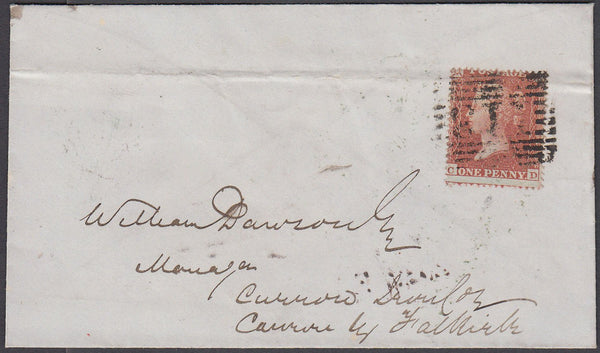 51887 - PL.4 (CD)(SG26). 1856 envelope Dunfermline to Falk...
