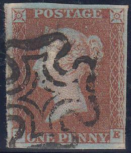 52575 - 1842 1d pl.27 lettered II (SG 8). Good used with f...