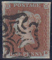 52575 - 1842 1d pl.27 lettered II (SG 8). Good used with f...