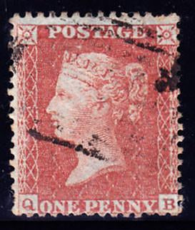 52607 - 1855 die II 1d pl. 20 (QB) (Spec. C6). A good us...