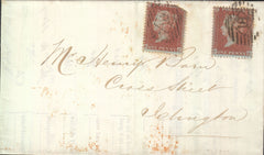 52876 -DIE 2 PLATE 20 (HC GE)(SPEC C6)/1855 HEALTH QUESTIONNAIRE. Fine wrapper with health questionnaire used locally in London w...