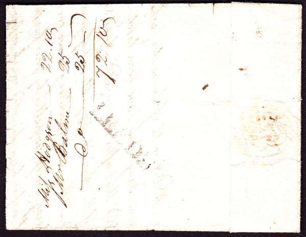 53306 - 1780 letter Leeds to Bradford with fair strike of ...