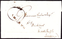 53425 - YORKSHIRE. 1797 wrapper Bawtry to London (slightly...