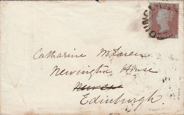 53869 - 1855 'DUNGLASS' SCOTS LOCAL TYPE XX (CO. DUMBARTON PARENT OFFICE GLASGOW) ON COVER.