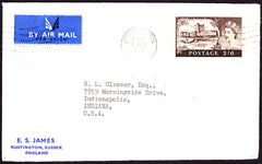 54095 - 1962 CASTLE USAGE LITTLEHAMPTON TO USA. Envelope Littlehampton, Sussex to the USA wit...