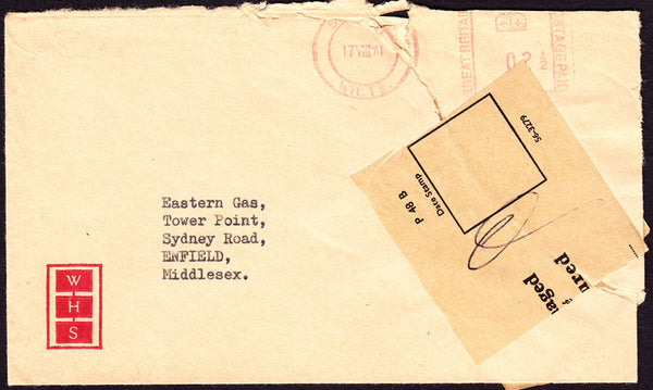 54146 - OFFICIALLY RESEALED ENVELOPE. 1971 envelope Swindo...