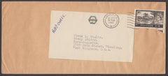 55111 1965 AIR MAIL LONDON TO USA WITH 2/6D CASTLE USAGE. Large envelope (228x102) London