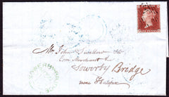 55261 - 1852 LETTER CANADA TO HALIFAX/WEST-STREET UDC/PL.149(PB)(SG8). 1852 letter from 'Lower...