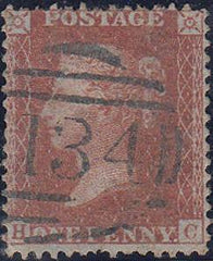 55407 DARK BLUE '134' NUMERAL OF BRISTOL/PL.30 (SG29)(HC).