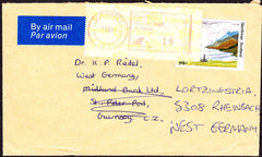 55693 - 1981 envelope Scotland to Guernsey with 14p commem...