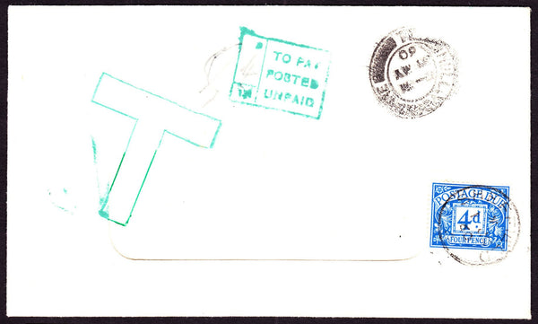 56113 - 1960 UNPAID MAIL. Window envelope from Hull, witho...