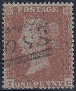 56142 - PL.202 (TG)(SG17). Good used 1854 1d Die 1 pl. 202 S.C.16 (SG17)