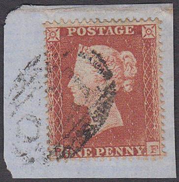 56928 - 1854 1d reserve pl. 1 lettered PF S.C.16 (SG 17). ...