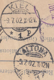 57525 - 1902 REGISTERED MAIL GLASGOW TO GERMANY WITH RED CANCELLATION. KEDVII 2d pale red-brown register...