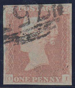 58779 1848 1D PL.85 (SG8)(OI).