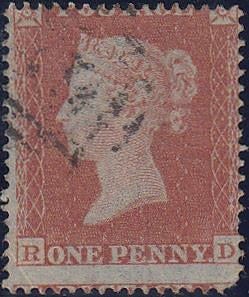 58924 - Pl.172 (RD)(SG17). 1854 1d pl.172 S.C.16 (SG 17),u...