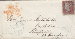 59290 -  BLUE '802' NUMERAL OF BAMPTON (DEVON) ON COVER/PL.162 (...