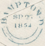 59290 -  BLUE '802' NUMERAL OF BAMPTON (DEVON) ON COVER/PL.162 (...