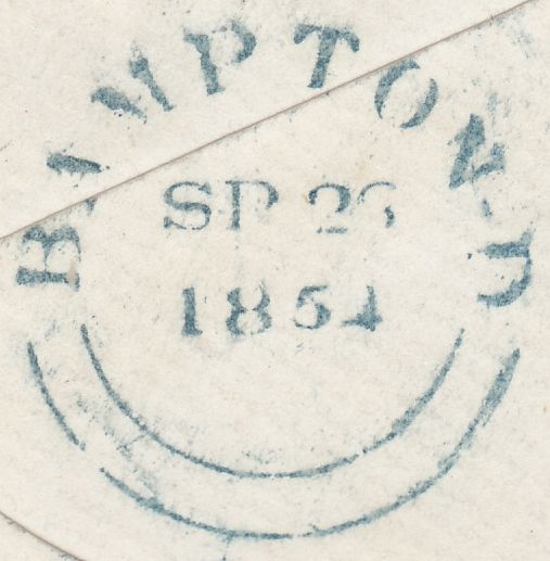 59290 -  BLUE '802' NUMERAL OF BAMPTON (DEVON) ON COVER/PL.162 (...