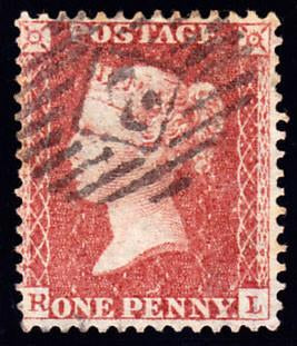 59470 - 1855 die II pl. 20 (RL) L.C.14 (Spec. C6) A fine used...