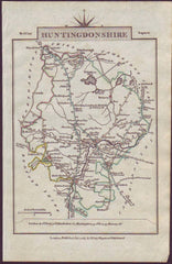 60099 - 1817 HUNTS/MAP. A fine copy of the 1817 map...