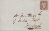 61079 - 1844 LINLITHGOW MALTESE CROSS ON COVER/PL.30 (AC)(SG8). Fine wrapper